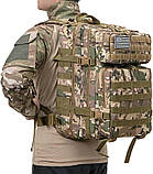 Американський тактичний рюкзак Molle Army Assault QT&QY з USA.Тактичний, Камуфляжний 3 денний. 45 літрів., фото 4