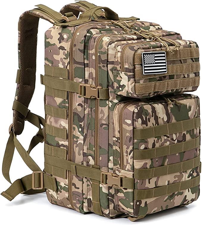 Американський тактичний рюкзак Molle Army Assault QT&QY з USA.Тактичний, Камуфляжний 3 денний. 45 літрів.