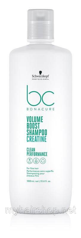 Шампунь для об'єму SCHWARZKOPF BC Collagen Volume Boost Micellar Shampoo 1000 мл, фото 1