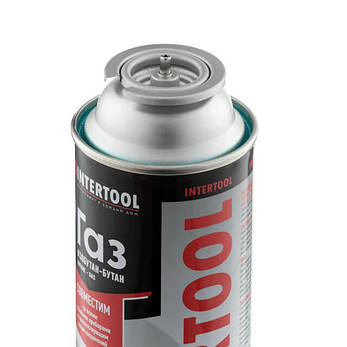 Цанговий газовий балон 220 г INTERTOOL GS-0022, фото 3