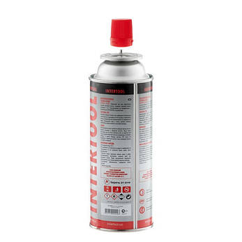Цанговий газовий балон 220 г INTERTOOL GS-0022, фото 4