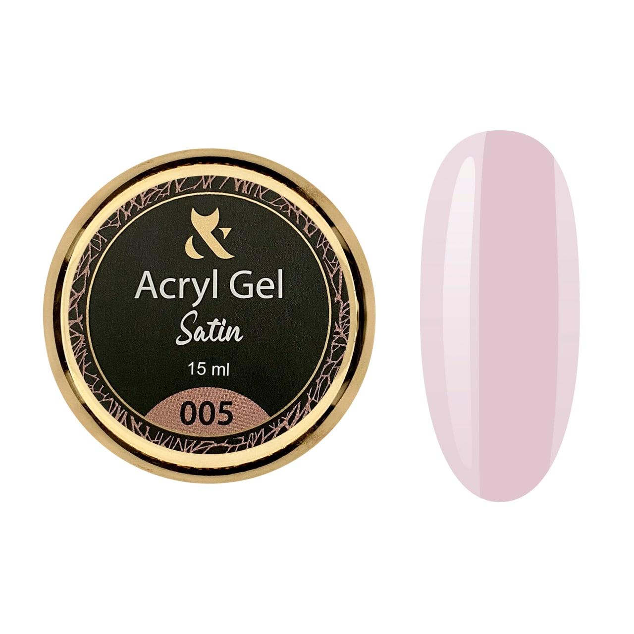 Акрил-гель F.O.X Acryl Gel Satin 005, 15 мл