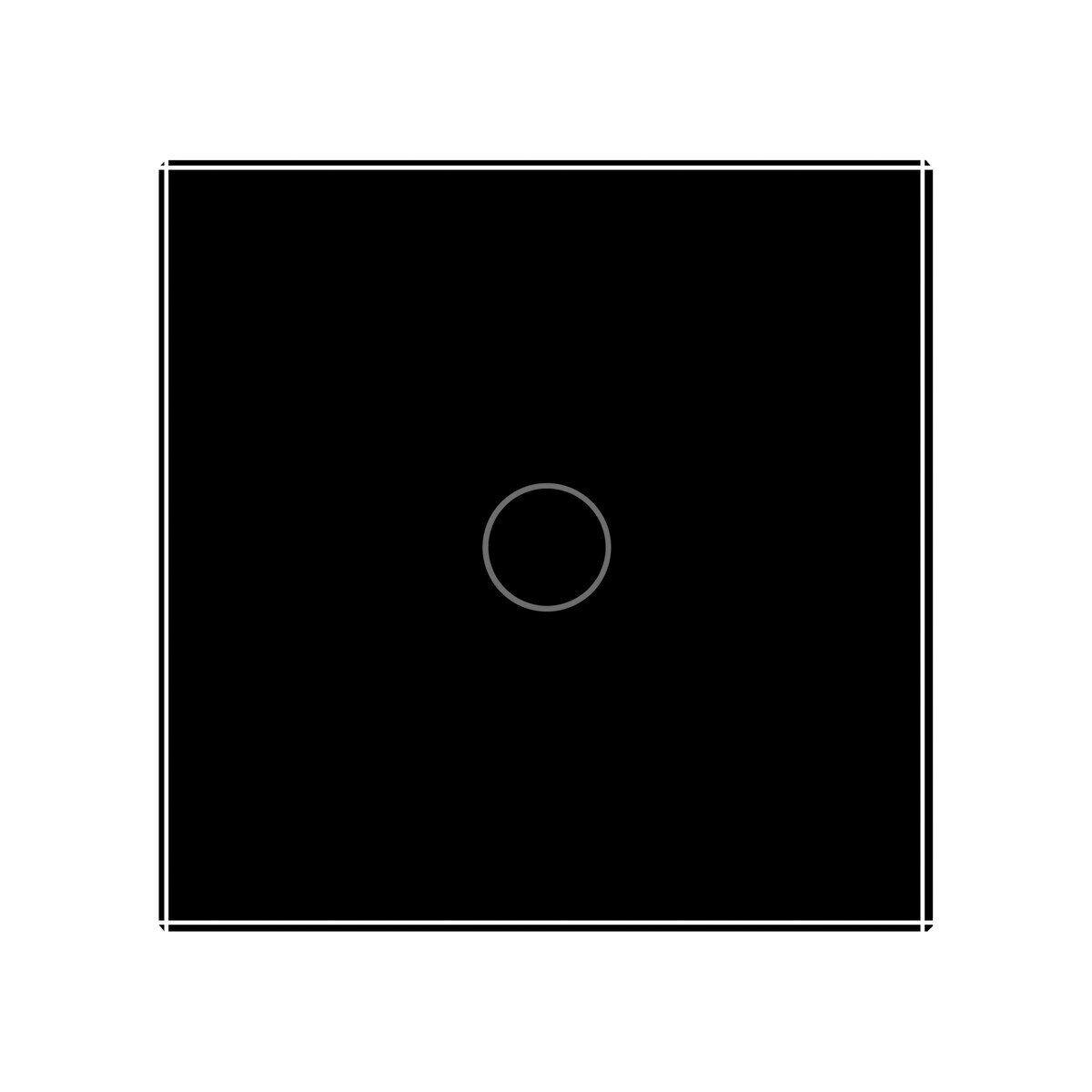 Сенсорный выключатель таймер Выключатель с реле времени Livolo черный стекло (VL-C7FC1T-2GBP) - фото 3 - id-p319476380