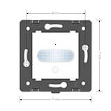 Механізм датчик присутності та руху з сенсорним вимикачем Livolo білий (VL-FCU-2WP), фото 7