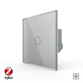 Розумний сенсорний диммер Livolo сірий ZigBee (VL-C7FC1D2Z-2GIP)
