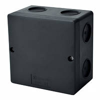 Коробка, IP 66, антивандальная, мембранные входы, черная для наружного монтажа; размеры 101х101х46,6