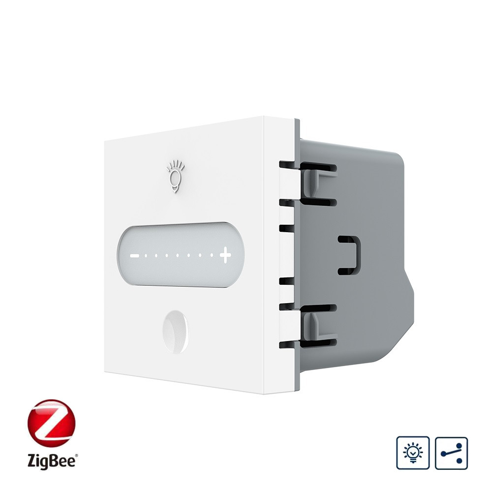 Розумний механізм сенсорний прохідний димер Livolo білий ZigBee (VL-FC1SDZ-2WP)