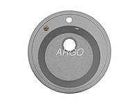 Гранитная мойка для кухни Argo Tondo Grey 510*200