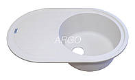Гранитная мойка для кухни Argo Albero White 770*500*200