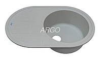 Гранитная мойка для кухни Argo Albero Grey 770*500*200