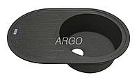 Гранитная мойка для кухни Argo Albero Dark Grey 770*500*200