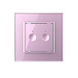 Сенсорний радіокерований вимикач Sense 2 сенсора Livolo рожевий (722100217), фото 2