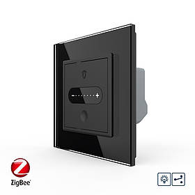 Розумний сенсорний прохідний димер Livolo чорний ZigBee (VL-C7FC1SDZ-2BP)