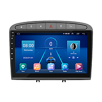 Штатная магнитола Lesko для Peugeot 308 I Рестайлинг 2011-2015 экран 9" 4/32Gb Grey/4G/ Wi-Fi/ CarPlay Top GPS