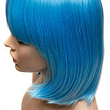 Перука каре BOB колір N8 блакитний, для сцени, танців, вечірок і розваг. Термоволосся, фото 8
