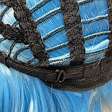 Перука каре BOB колір N8 блакитний, для сцени, танців, вечірок і розваг. Термоволосся, фото 9