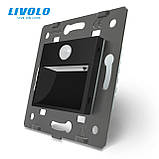 Механізм світильник для сходів Підсвітка підлоги з датчиком руху Livolo чорний (VL-FCL-2BP), фото 2