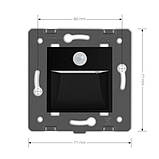 Механізм світильник для сходів Підсвітка підлоги з датчиком руху Livolo чорний (VL-FCL-2BP), фото 6