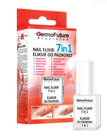 Еліксир для нігтів 7 в 1 DermoFuture, 9 мл, фото 1