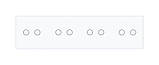Сенсорний вимикач 8 сенсорів (2-2-2-2) Livolo білий скло (VL-C708-11), фото 2