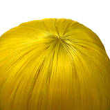 Перука каре BOB колір N9 жовтий, для сцени, танців, вечірок і розваг. Термоволосся, фото 7