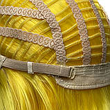 Перука каре BOB колір N9 жовтий, для сцени, танців, вечірок і розваг. Термоволосся, фото 10