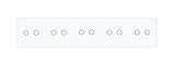 Сенсорний вимикач 10 сенсорів (2-2-2-2-2) Livolo білий скло (VL-C710-11), фото 2