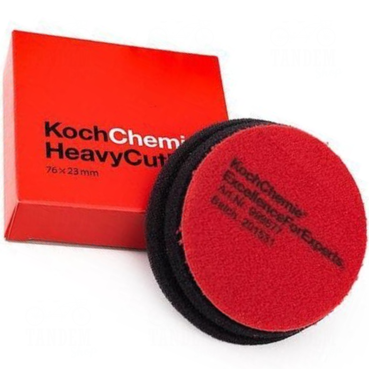 Полірувальний Круг ультражорстке Koch Chemie Heavy Cut Pad, Ø76 мм x 23 мм Червоний