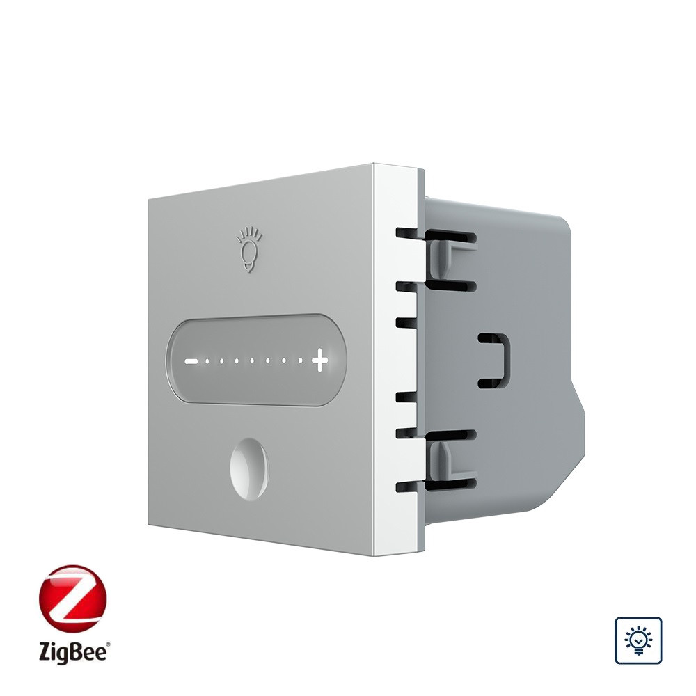 Розумний механізм сенсорний димер Livolo сірий ZigBee (VL-FC1DZ-2IP), фото 1