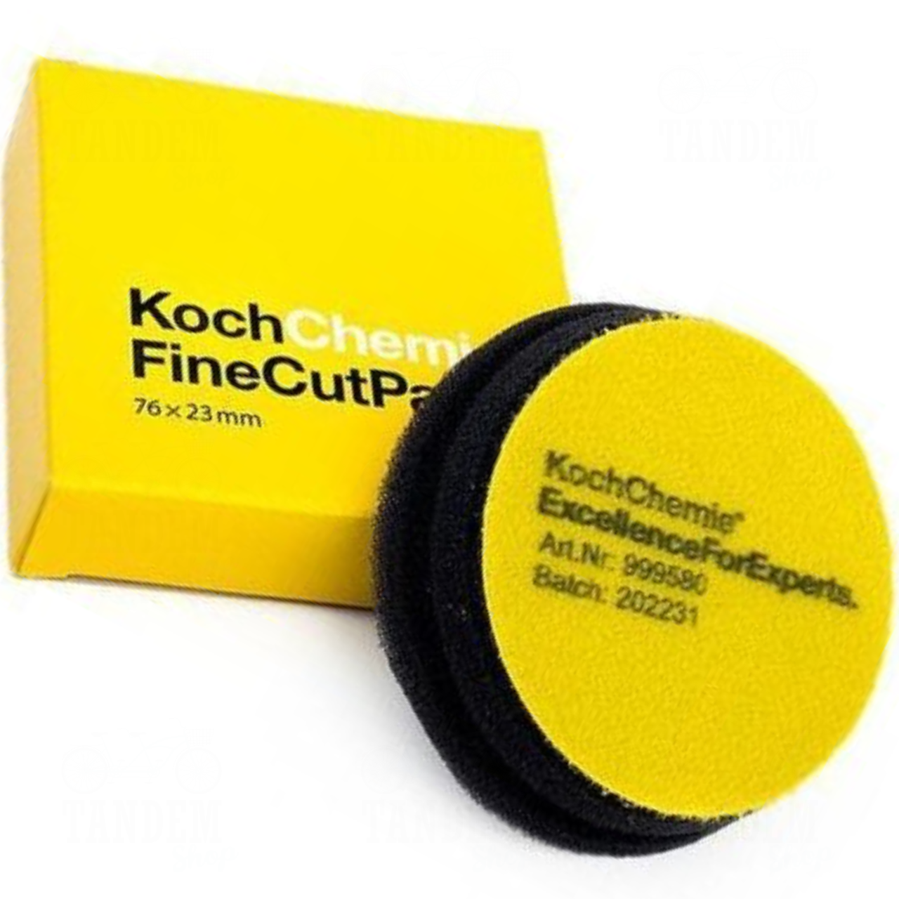 Полірувальний Круг жорстке Koch Chemie Fine Cut Pad, Ø76 мм x 23 мм Жовтий