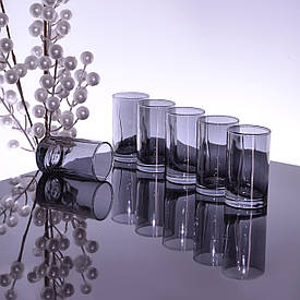 Набір стопок високих Pasabahce Luna 60 мл графіт 42043