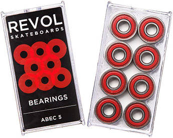 Підшипники для скейту Revol Abec 5 Red
