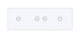Розумний сенсорний ZigBee вимикач 4 сенсора (1-2-1) Livolo білий скло (VL-C701Z/C702Z/C701Z-11), фото 3
