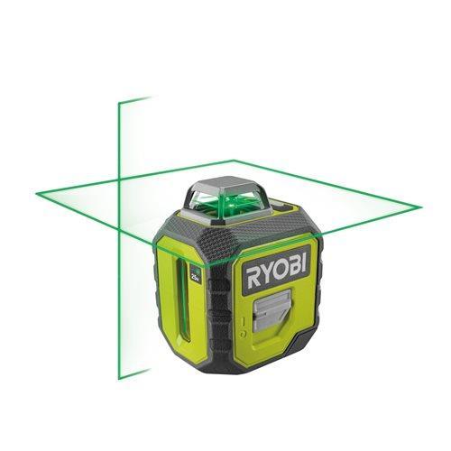 Нівелір лазерний Ryobi RB360GLL, 25 м, 360 °, зелений колір променя
