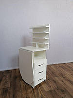 Манікюрний стіл з полками під лак з ЛДСП