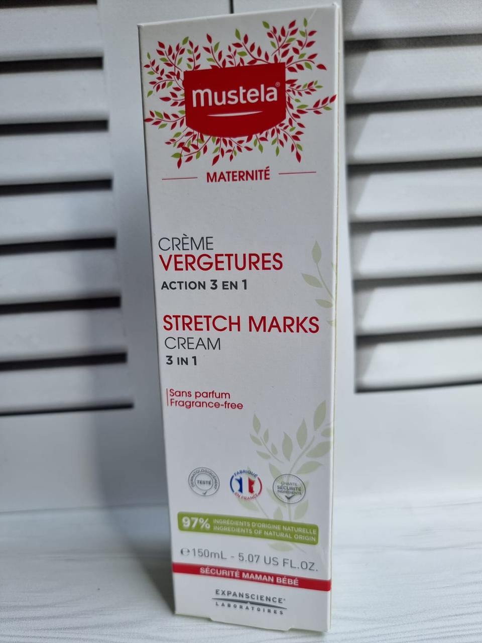 Крем для тела против растяжек Mustela 150 ml - фото 1 - id-p1689507393