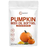 Pumpkin Seed oil, 240 Capsules , 2000mg / Масло семечек тыквы 300 капсул