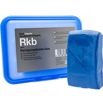 Полірувальна глина, що чистить дрібноабразивна Koch Chemie Reinigungsknete Blau (Rkb), 200 г Синій