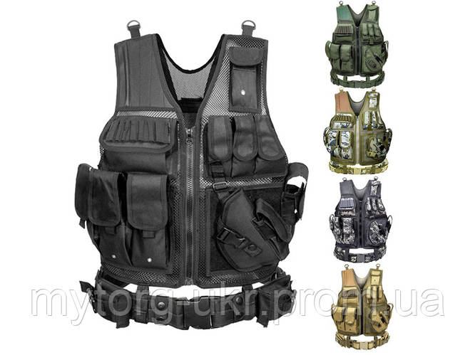 Тактический жилет военный боевой Зеленый (ID#1689490191), цена: 1806.35 ...