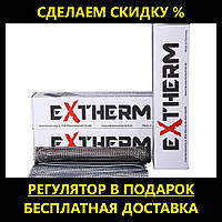 Нагрівальний мат EXTHERM ЕТ ЕСО (0,5 м2 / 90 Вт) у плитку, тепла підлога електрична Екстерм, Екстерм