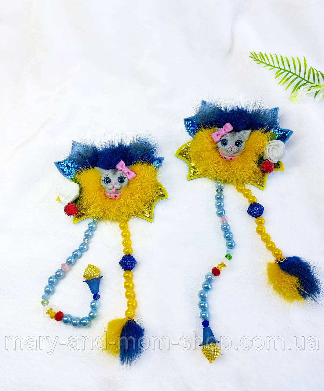 Хутряні бантики. Бантики з норки, фото 1