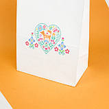 Дитячі подарункові пакети 260*150*350 Красиві пакувальні пакети з малюнком Святкові пакети орнамент Сканді, фото 4