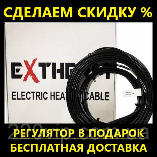 Нагрівальний кабель EXTHERMЕТС ЕСО 600 Вт / 30 м (3,8 м2) тепла підлога електрична Екстерм, Екстерм