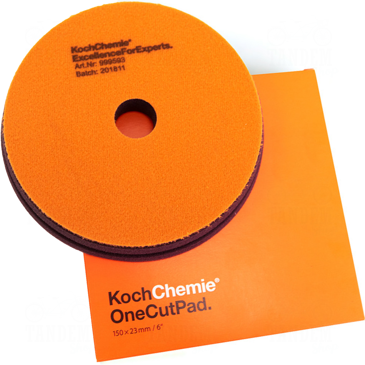 Полірувальний Круг середньої жорсткості Koch Chemie One Cut & Finish, Ø150 мм x 23 мм Помаранчевий