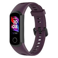 Ремешок UniCase Silicone Strap для Huawei Honor Band 5i / Watch Band 4 - Dark Purple