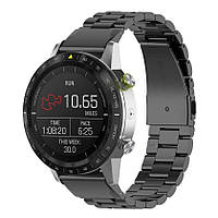 Ремешок Deexe Stainless Steel для часов Garmin c креплением QuickFit 20mm - Black