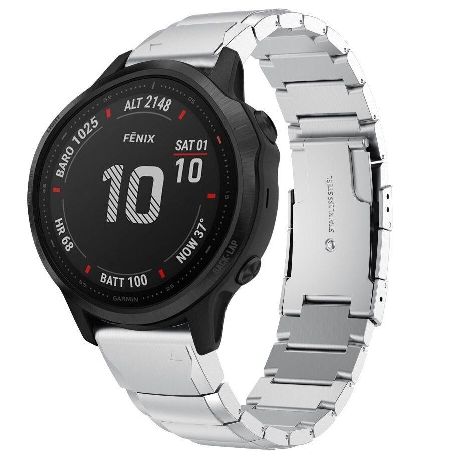 Купить Ремешок Deexe Stainless Steel для часов Garmin c креплением ...