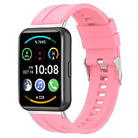 Ремешок Deexe Soft Line для Huawei Watch Fit 2 - Pink