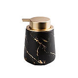 Набір приладдя для ванної кімнати керамічний, 4 предмети Чорний, фото 3