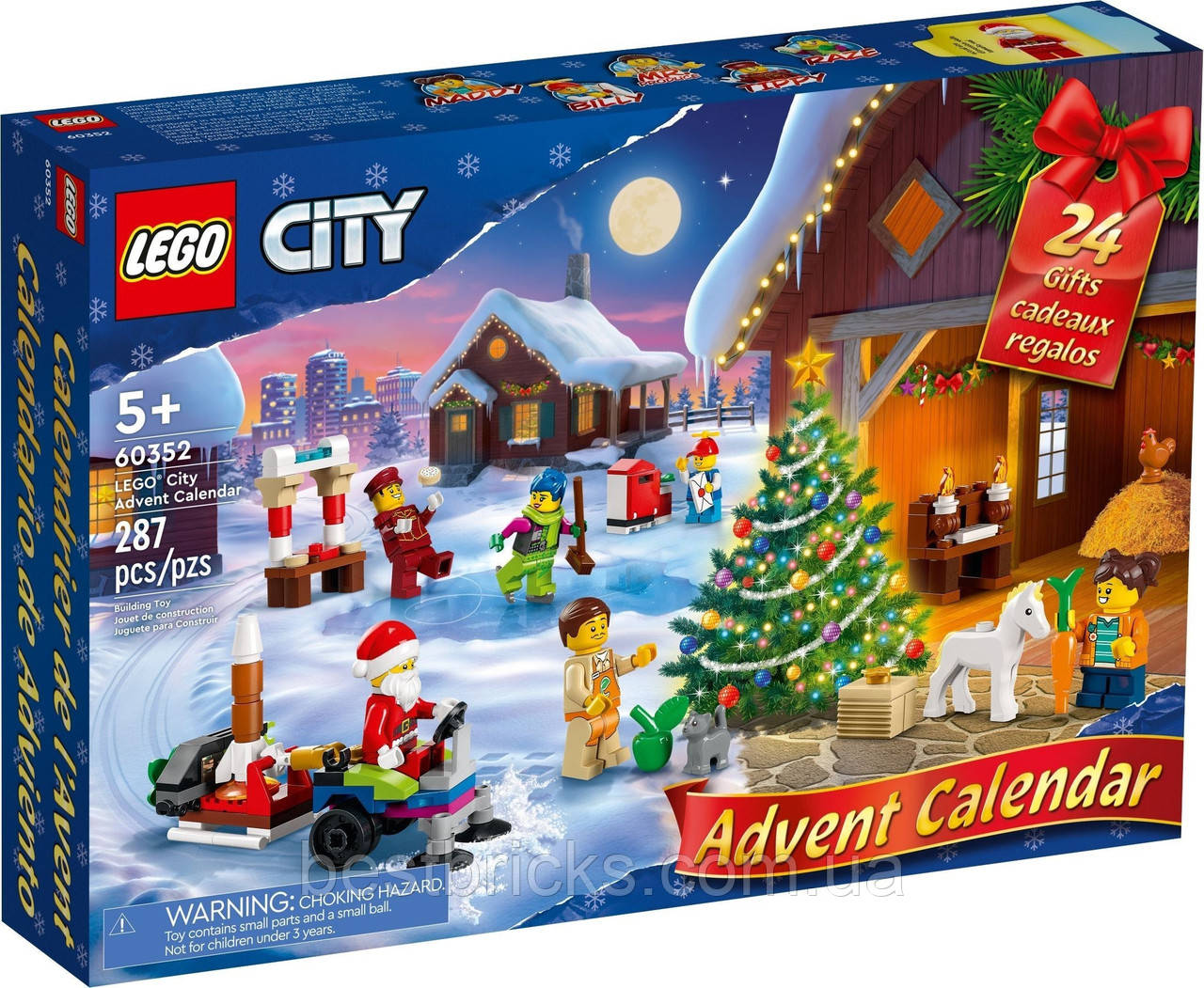 Lego City Новорічний календар LEGO City — 2022 року 60352
